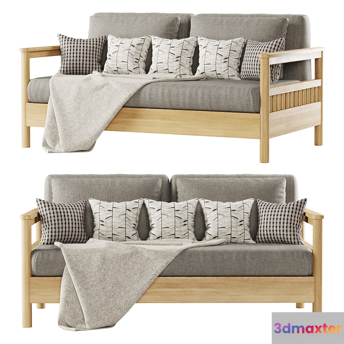 Tribeca outdoor sofa _ Double garden sofa 3D Max
