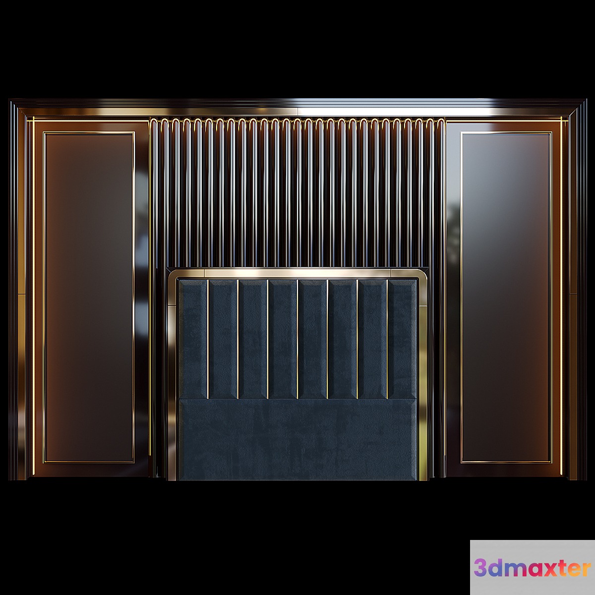 Illuminated headboard 3D Max