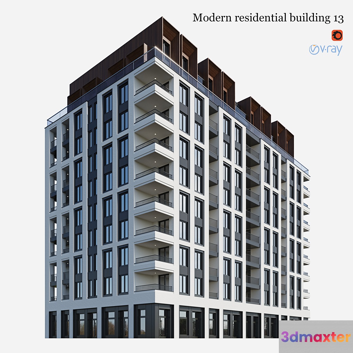 residential building 13 3D Max