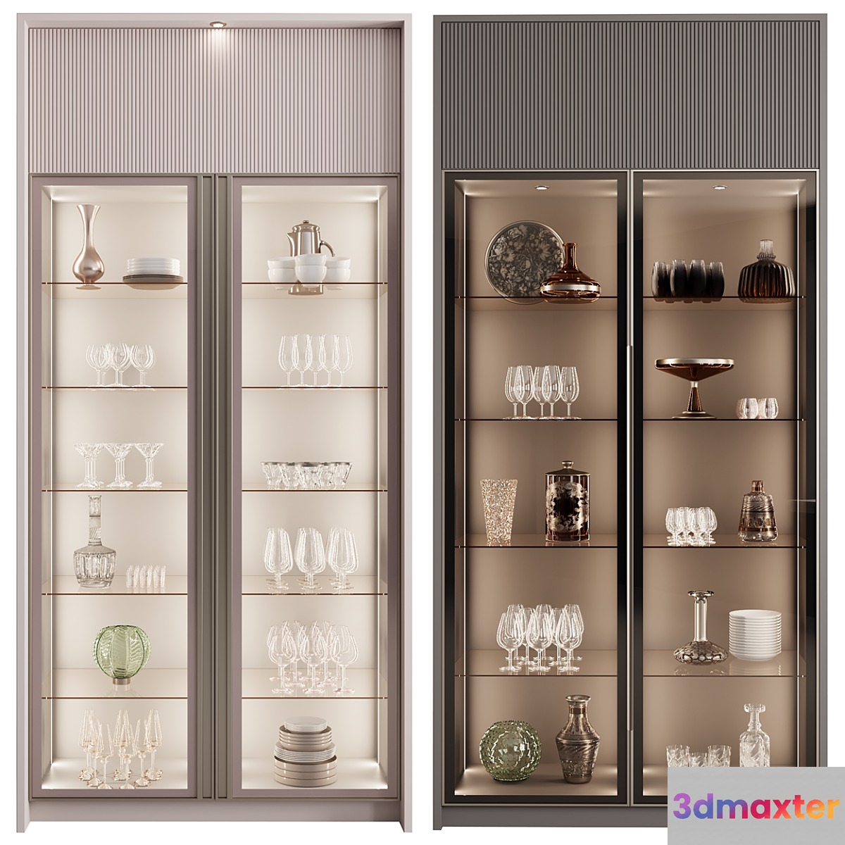 Сupboard with dishes My Design №11 3D Max
