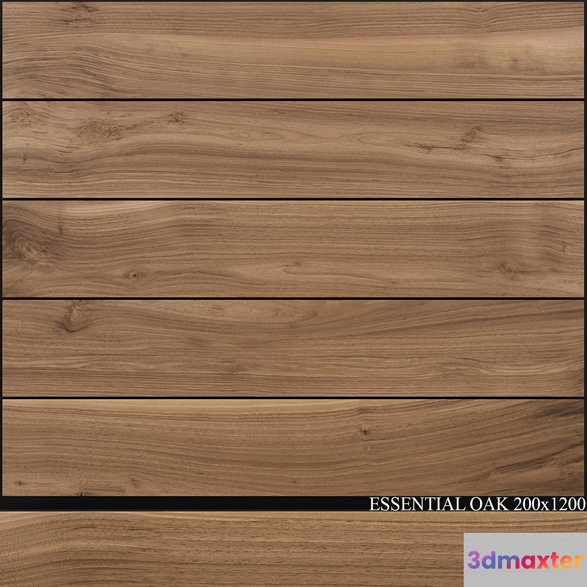 Ariana Ceramica Essential Oak 200x1200 3D Max