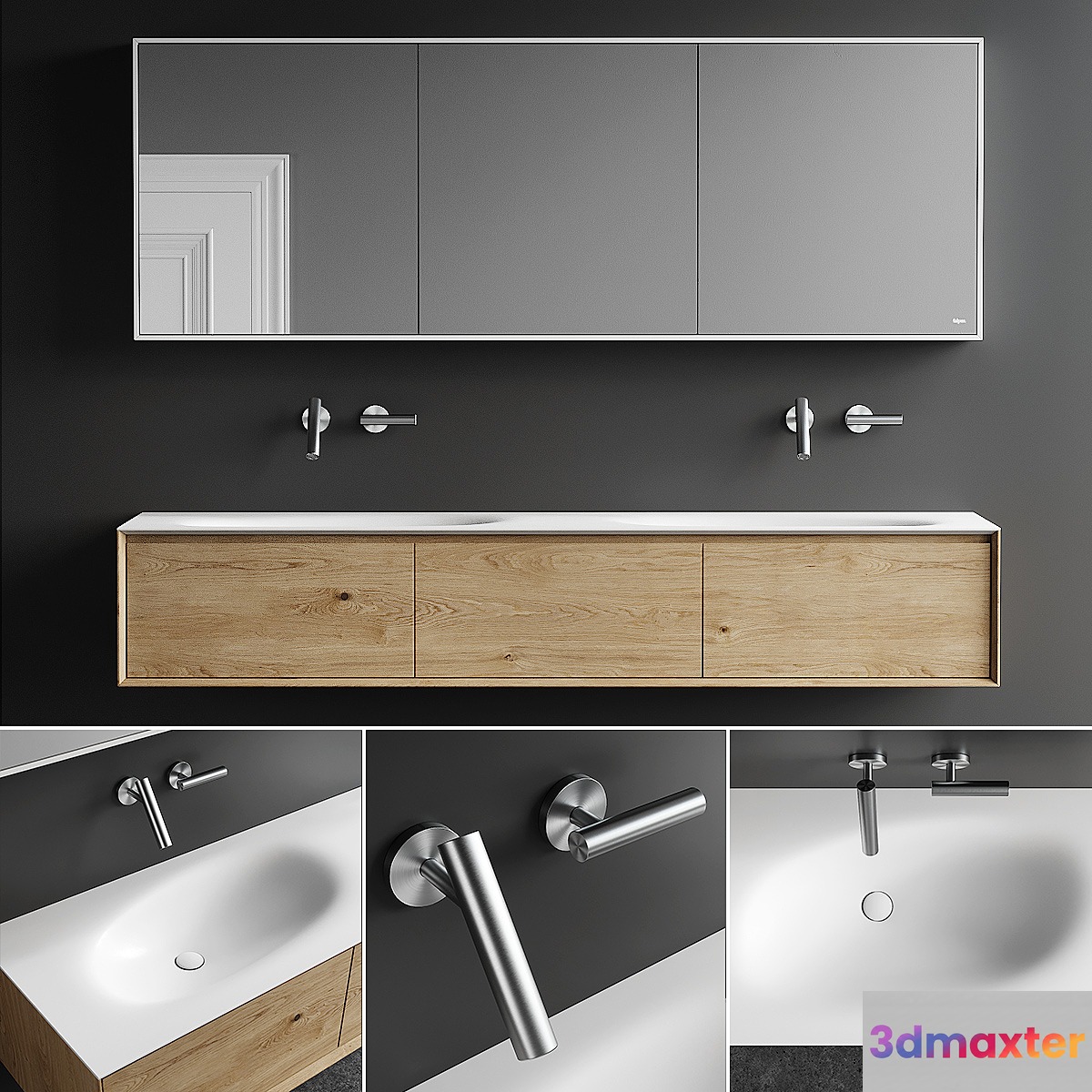 Falper Shape Evo Vanity Unit Set 3