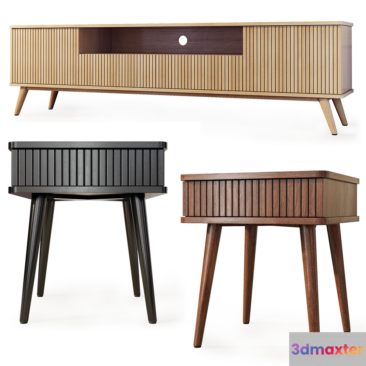 Chest of drawers and bedside table Viva. Tvstand nightstand by LuLu - No.4