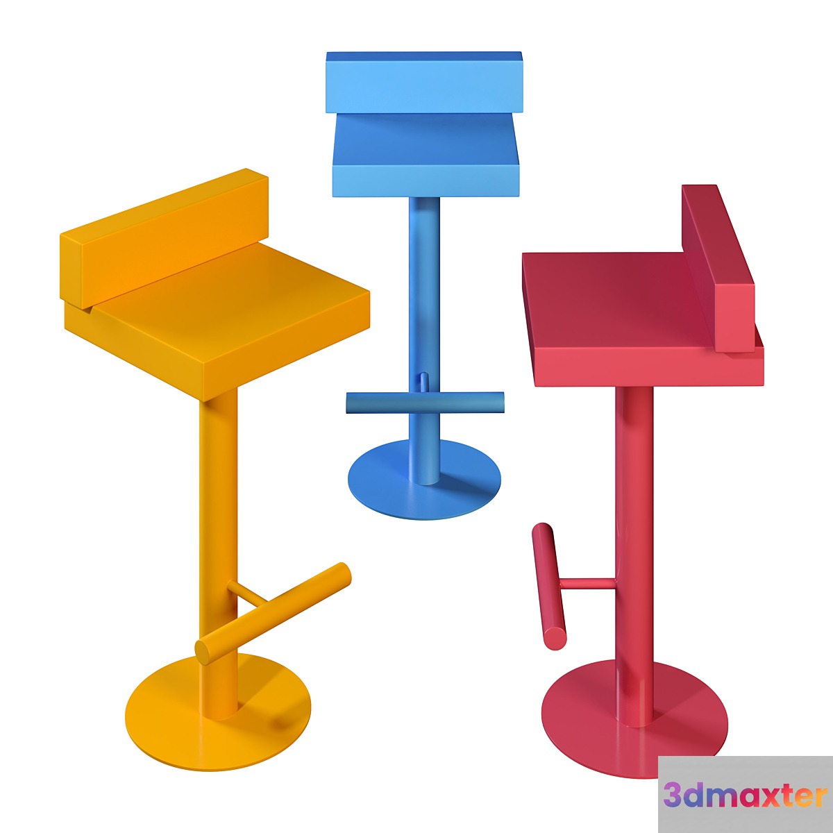Mass Bar Stool 3D Max