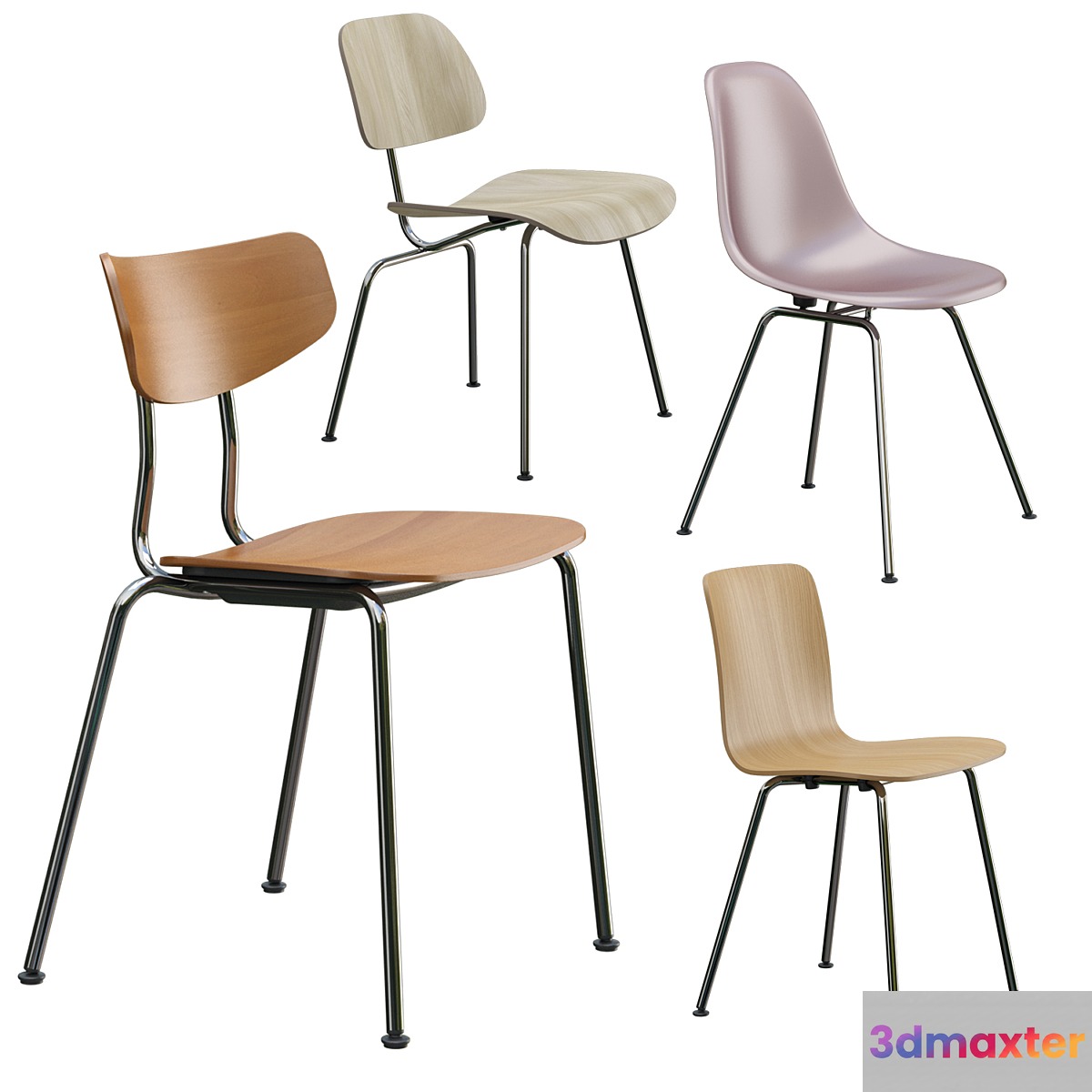 Vitra Outdoor Chairs 3D Max