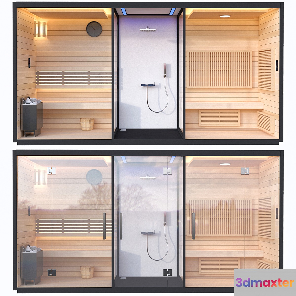 Sauna 4 3D Max