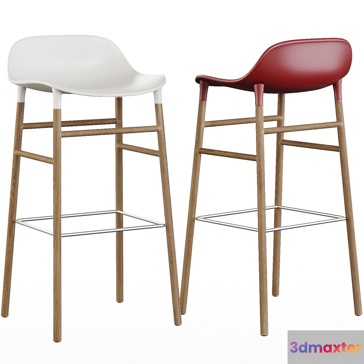 Form Barstool Normann Copenhagen 3D Max
