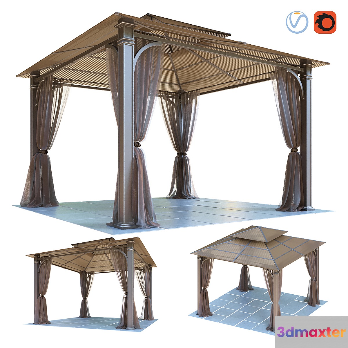 Gazebo - No.2 3D Max