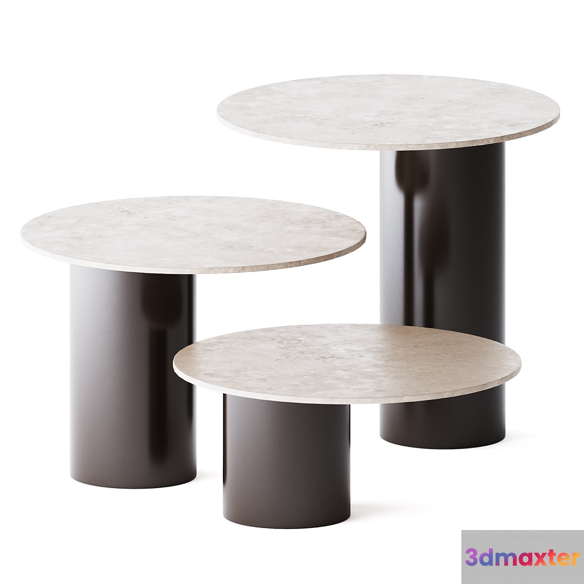 Round Side Tables Petra by Arketipo 3D Max