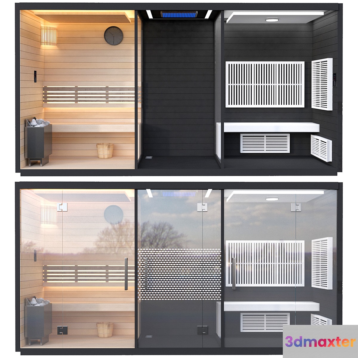 Sauna 5 3D Max