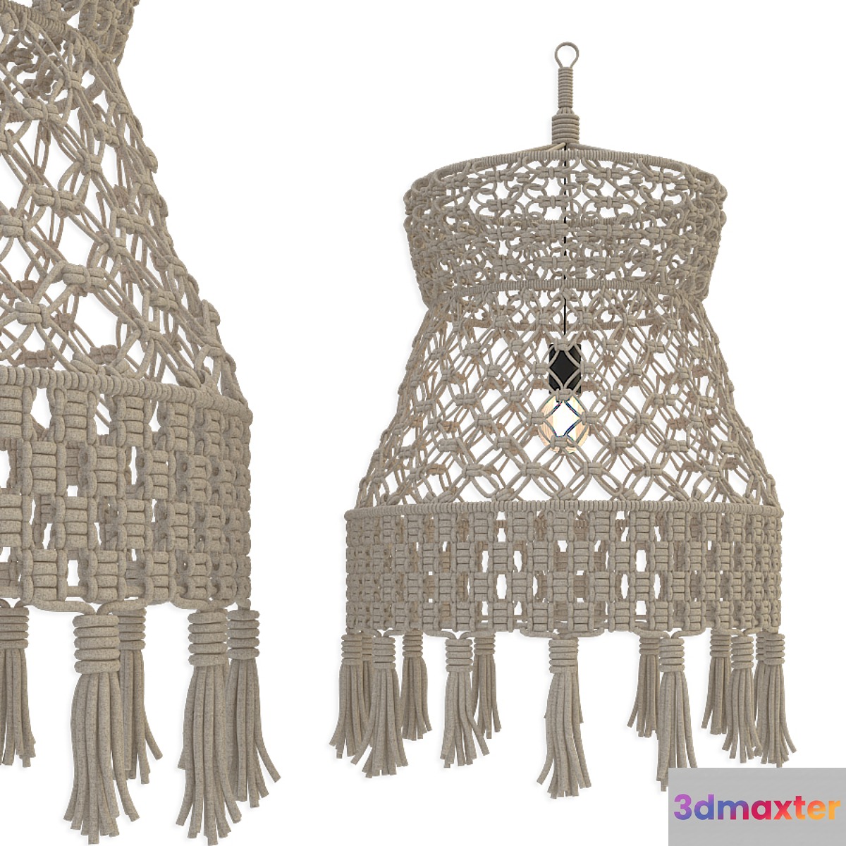 Macrame Lampshade Pendant 2