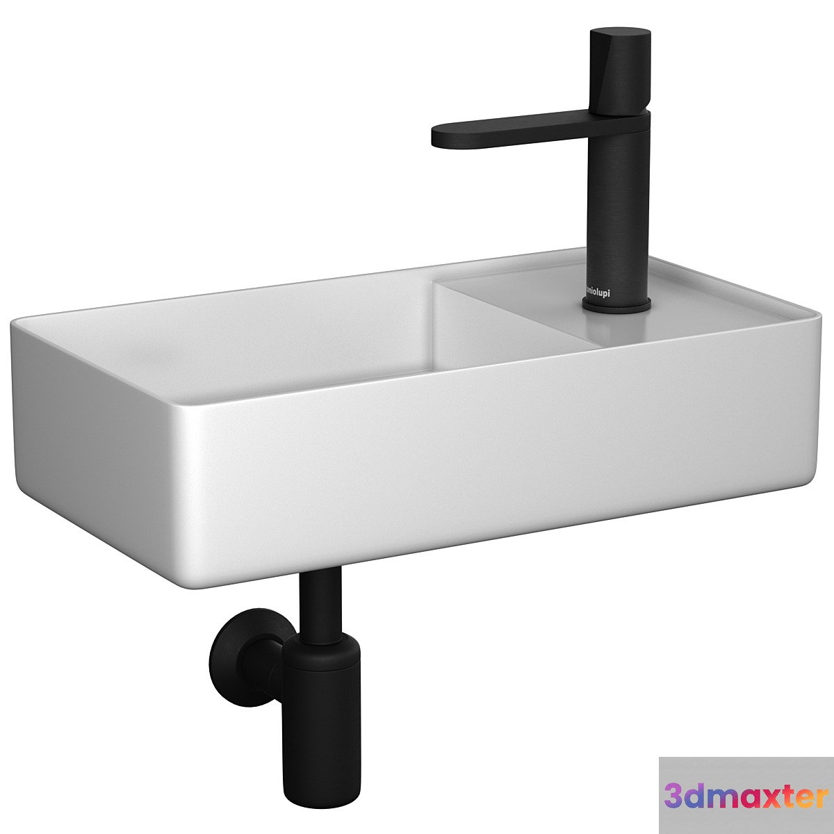 mini sink Antoniolupi Simplomani & mixer Antoniolupi Indigo 3D Max