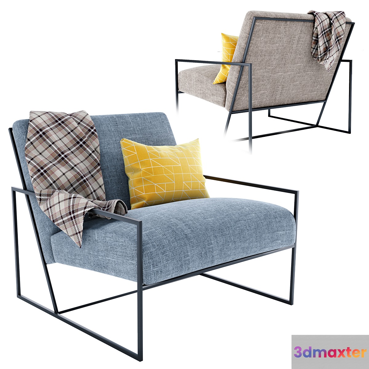 Mercer chair by maiden 3D Max