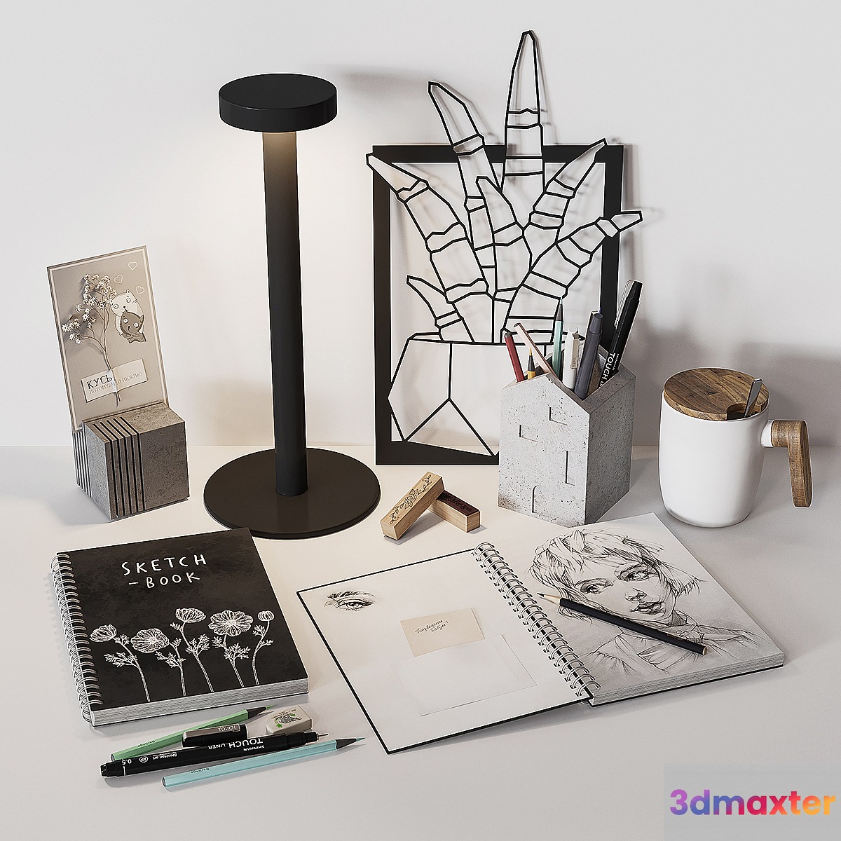 Sketchbook Decor 3D Max