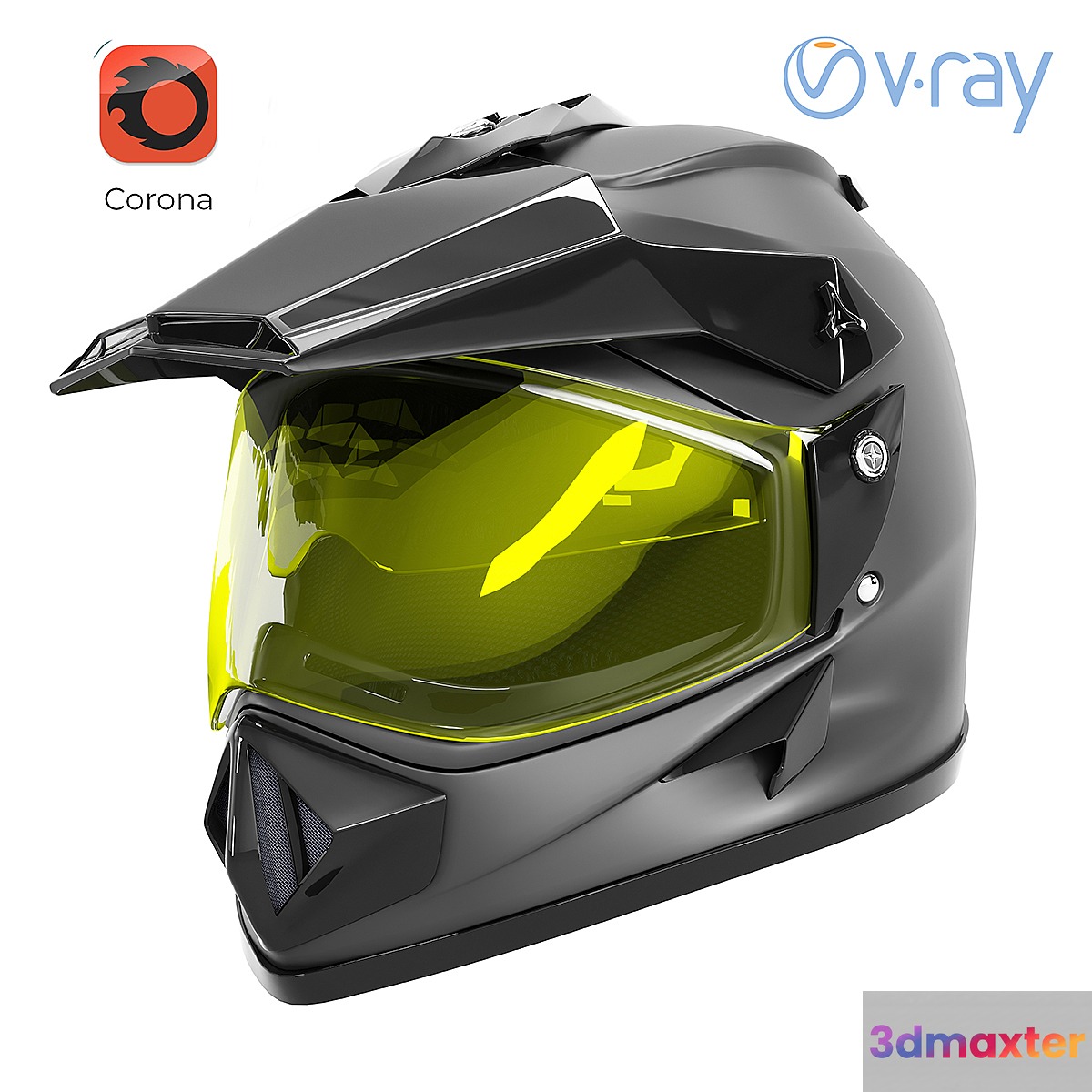 Off road helmet 3D Max