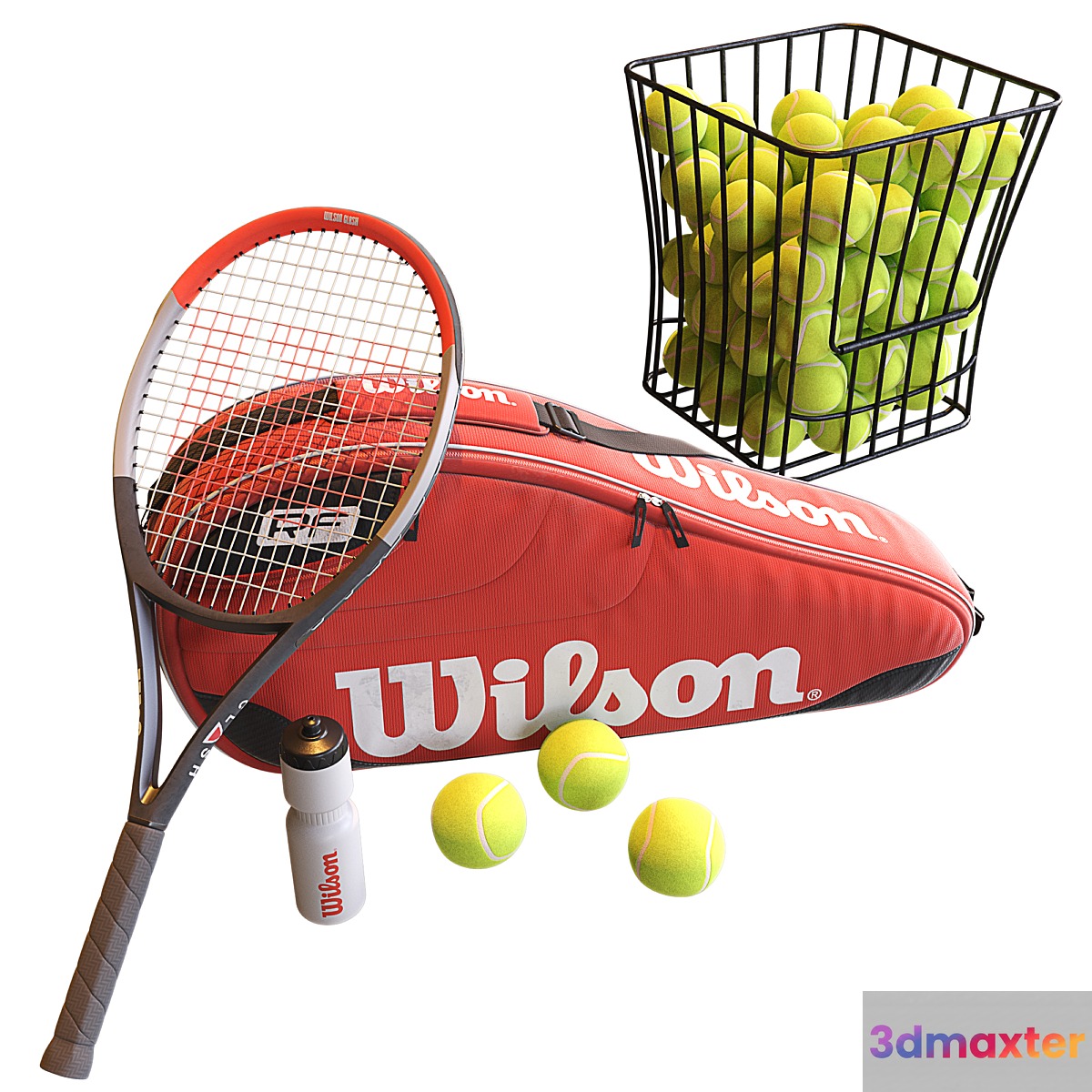 Tennis set 3D Max