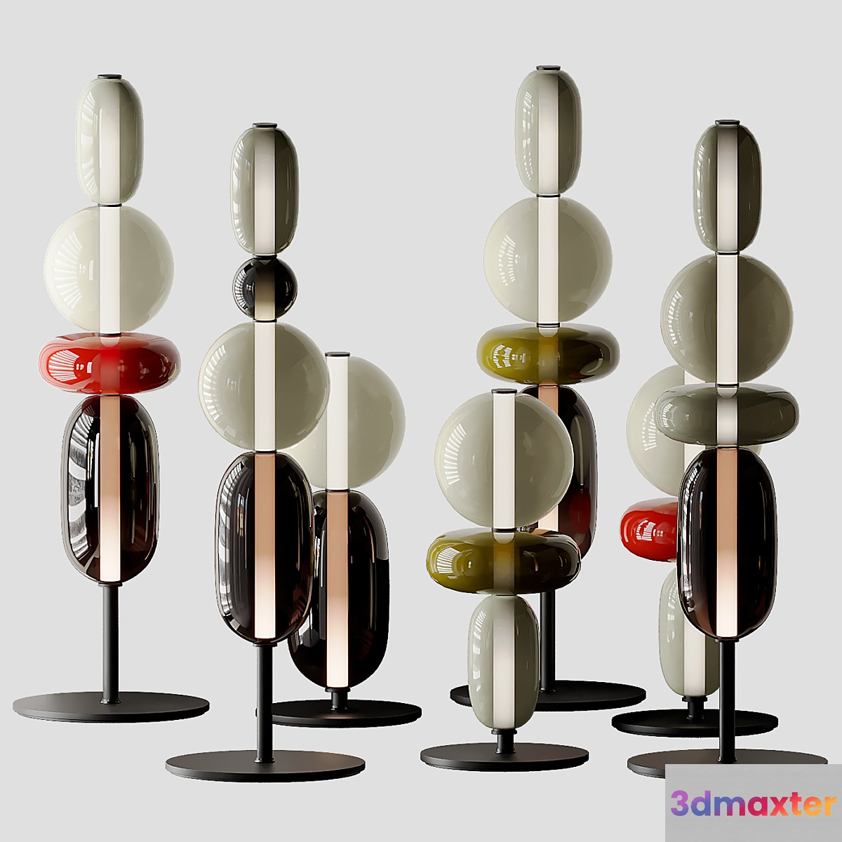 PEBBLES FLOOR LIGHT from Bomma 3D Max