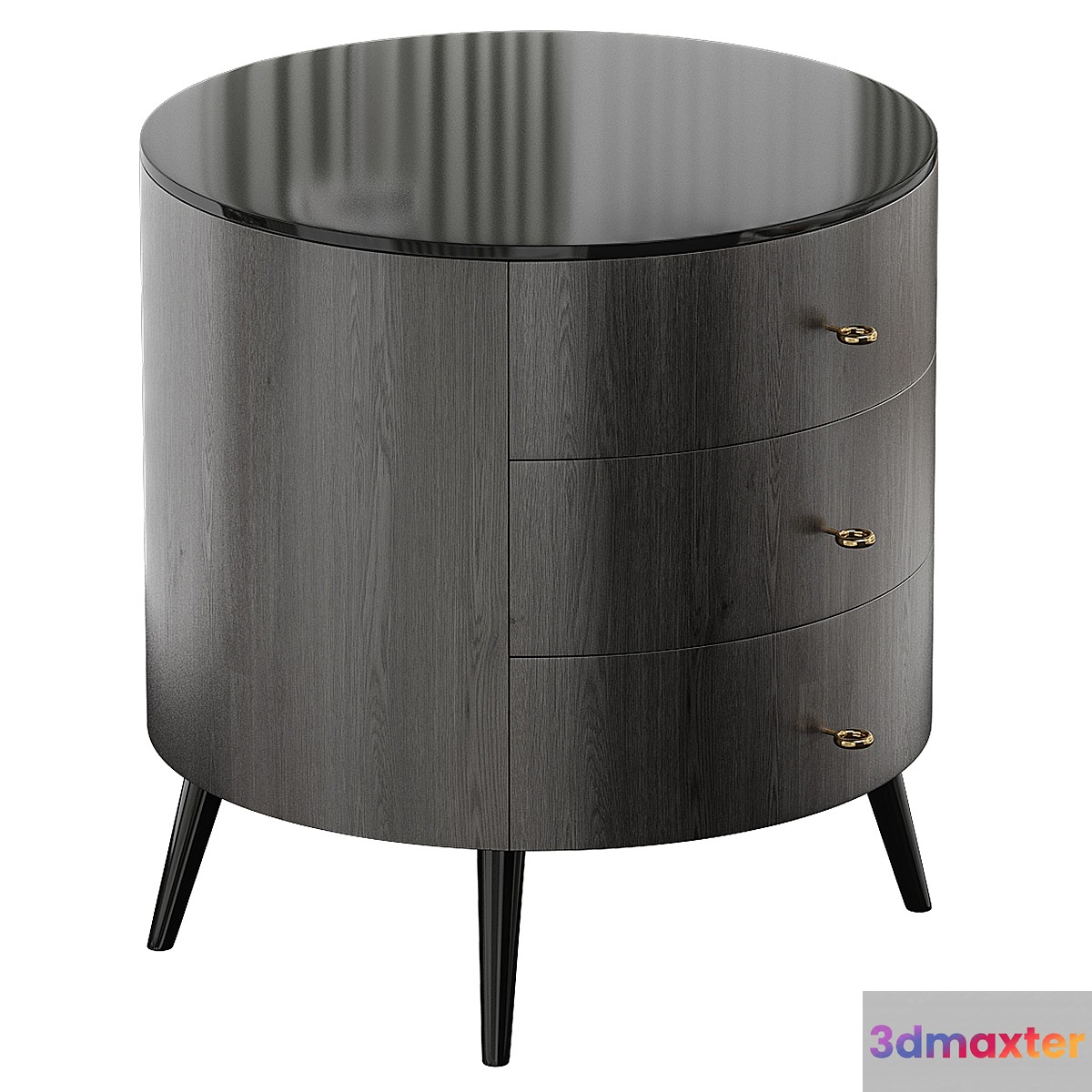 West Elm Bedside Table Mid Century Bedside 3D Max