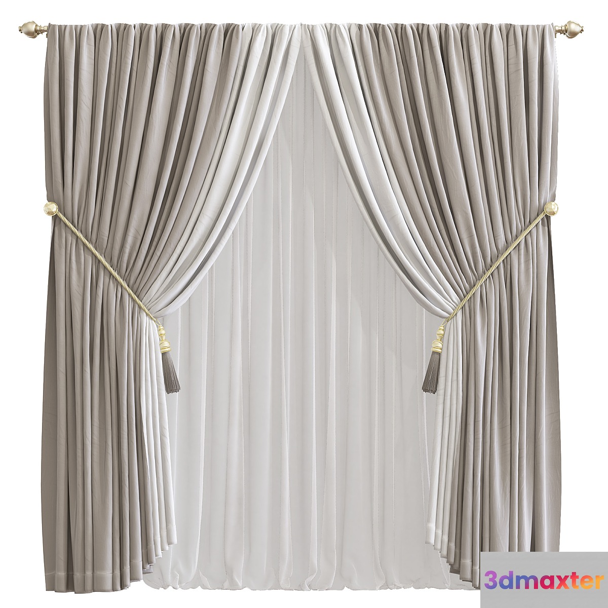 Curtain 757 3D Max