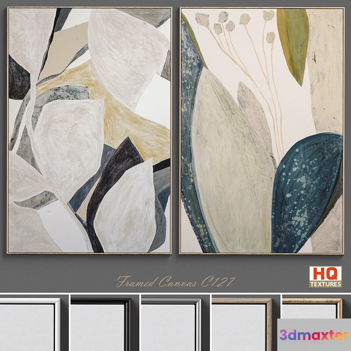 Large Living Room Wall Art C-127 3D Max