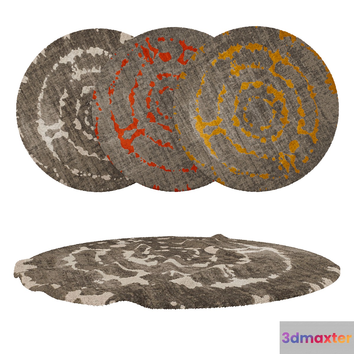 Round Carpets Set 267 3D Max