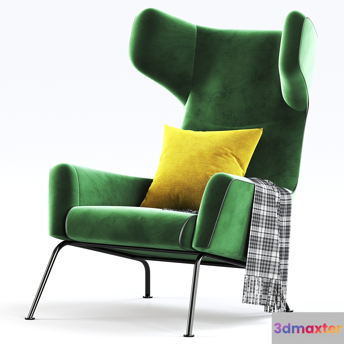 Havana Wing Chair 3D Max