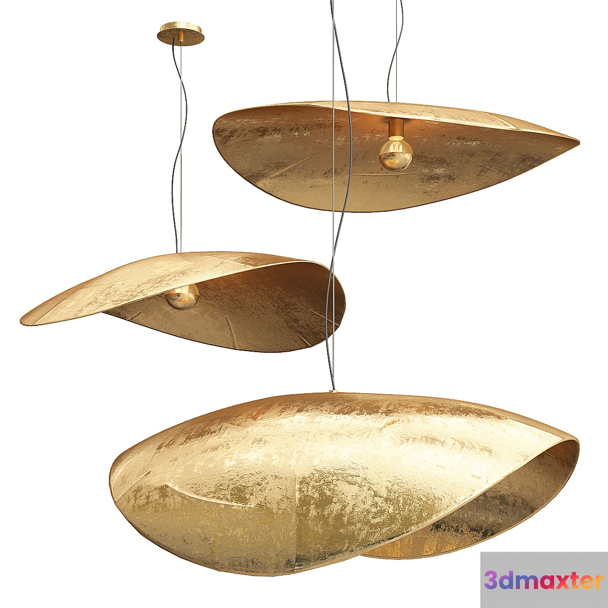 Gervasoni Brass Pendant - 3 shapes