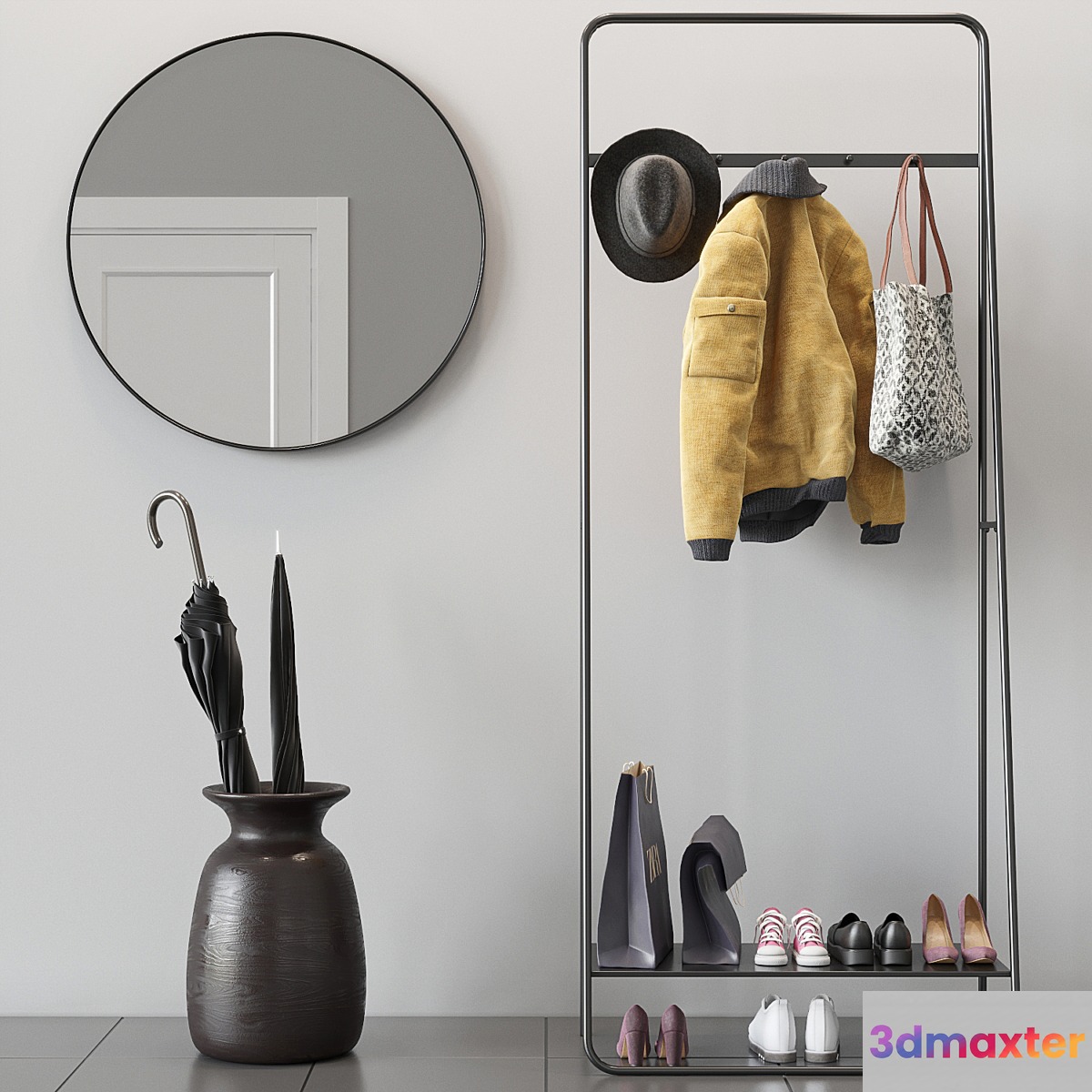 Cox & Cox Floor Standing Coat Rack - No.4