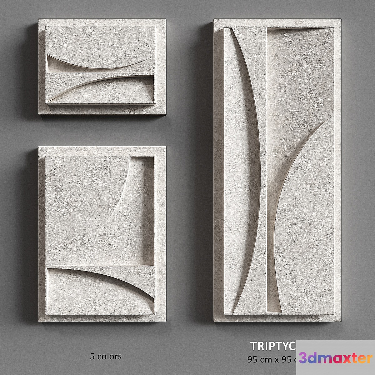 Relief TRIPTYCH 3D Max