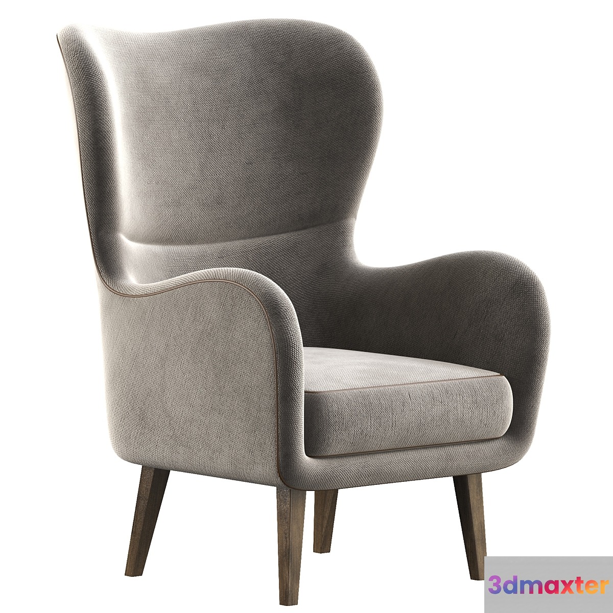 Oday_27.5_W_Wingback_Chair 3D Max