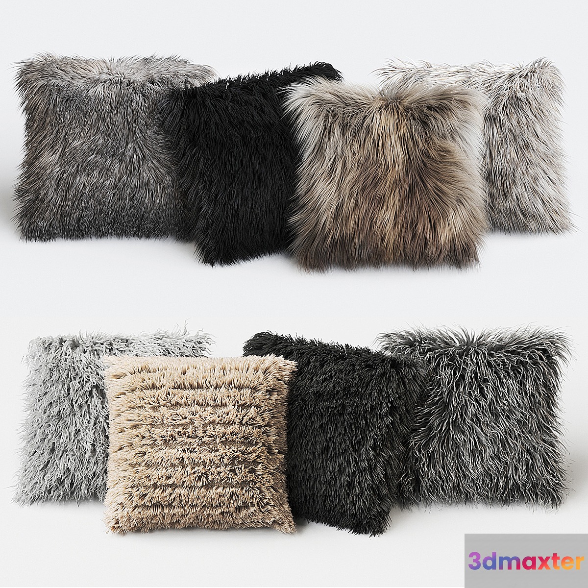 Fur Pillow set