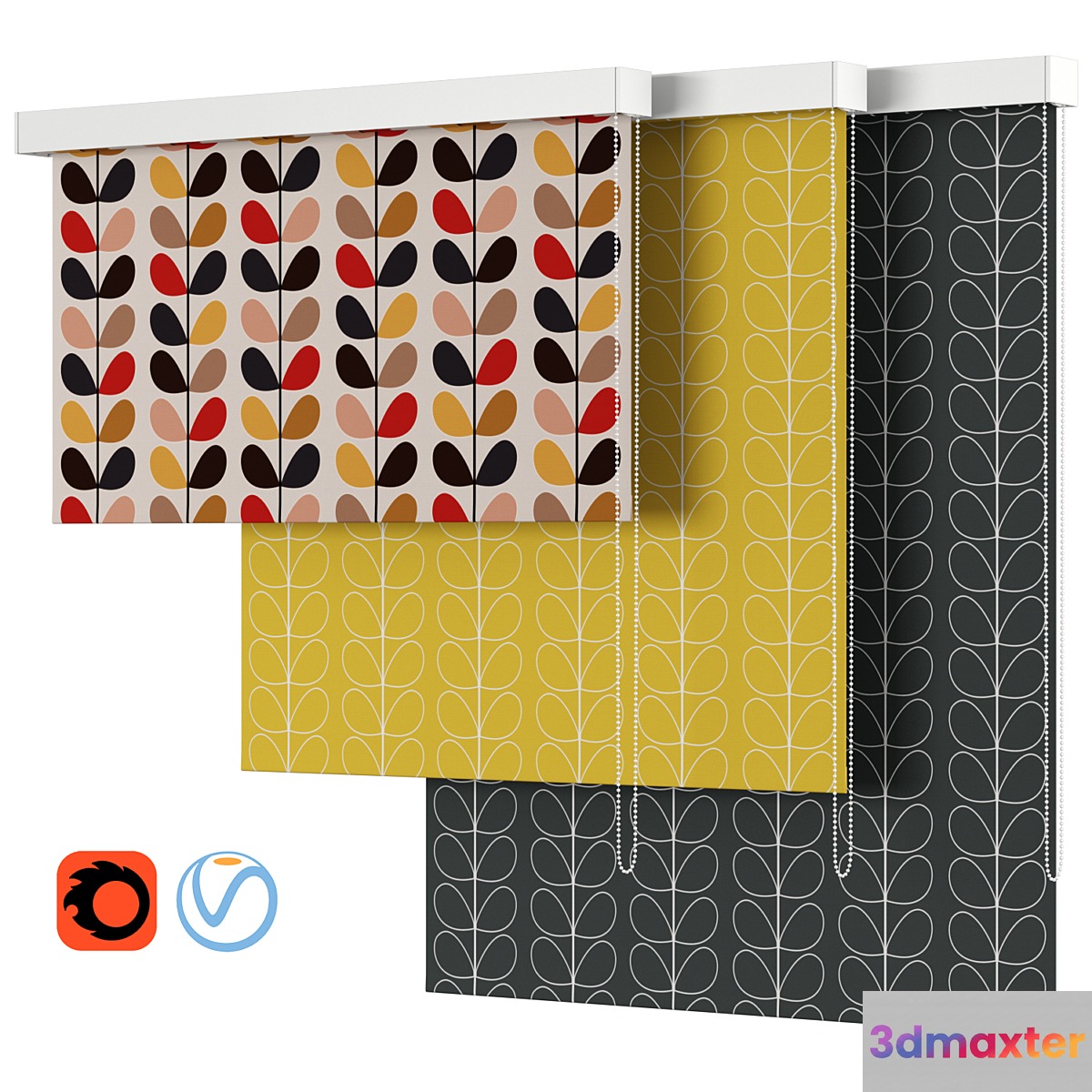 Roller Blind 44 | John Lewis & Partners | Orla kiely 3D Max