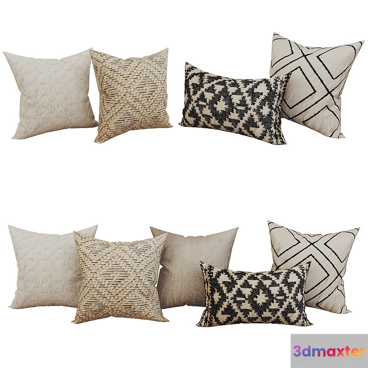 Decorative set pillow 55 3D Max