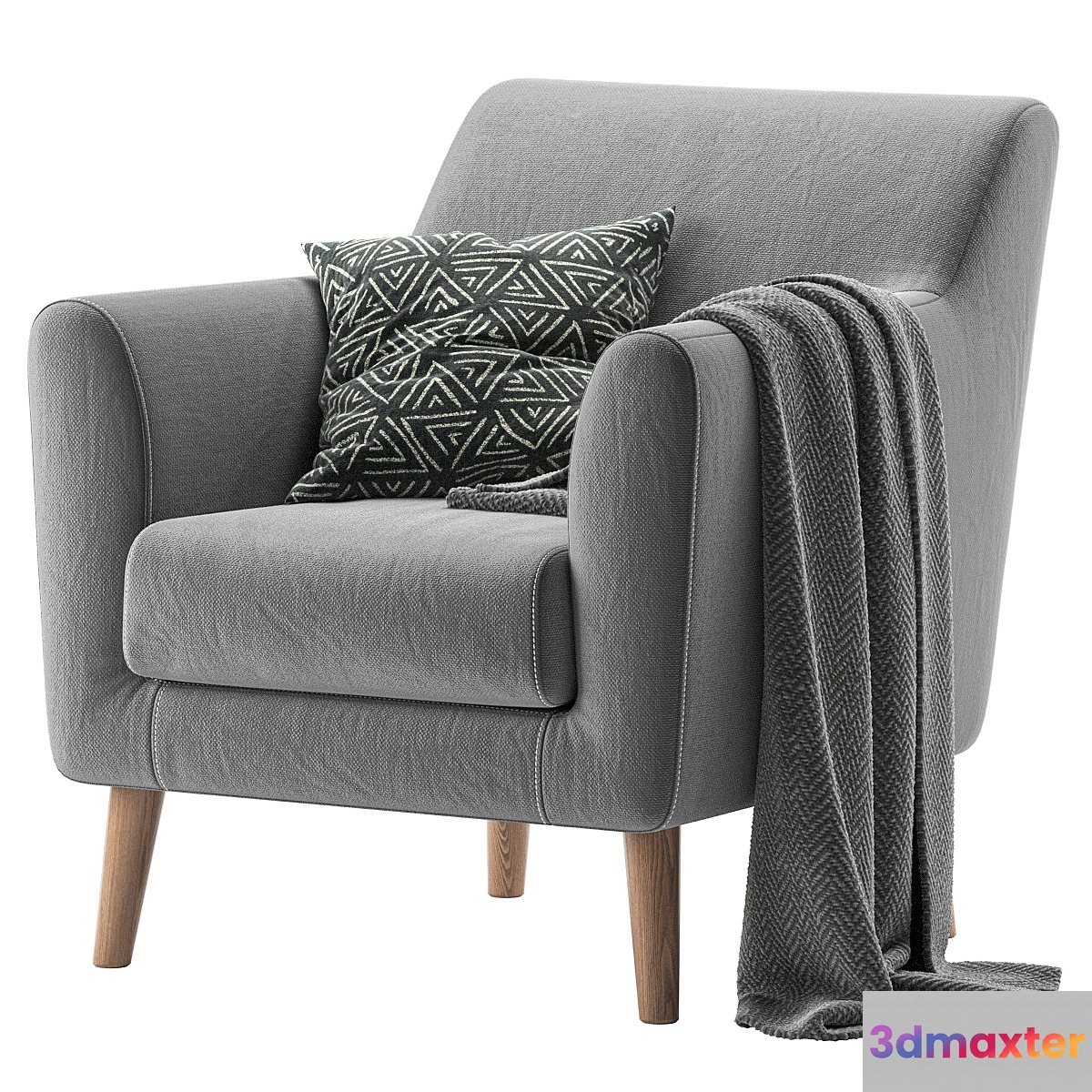 Armchair Odens Sherst Grey
