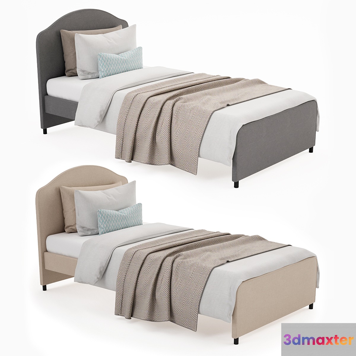 Single bed Hauga . 3D Max