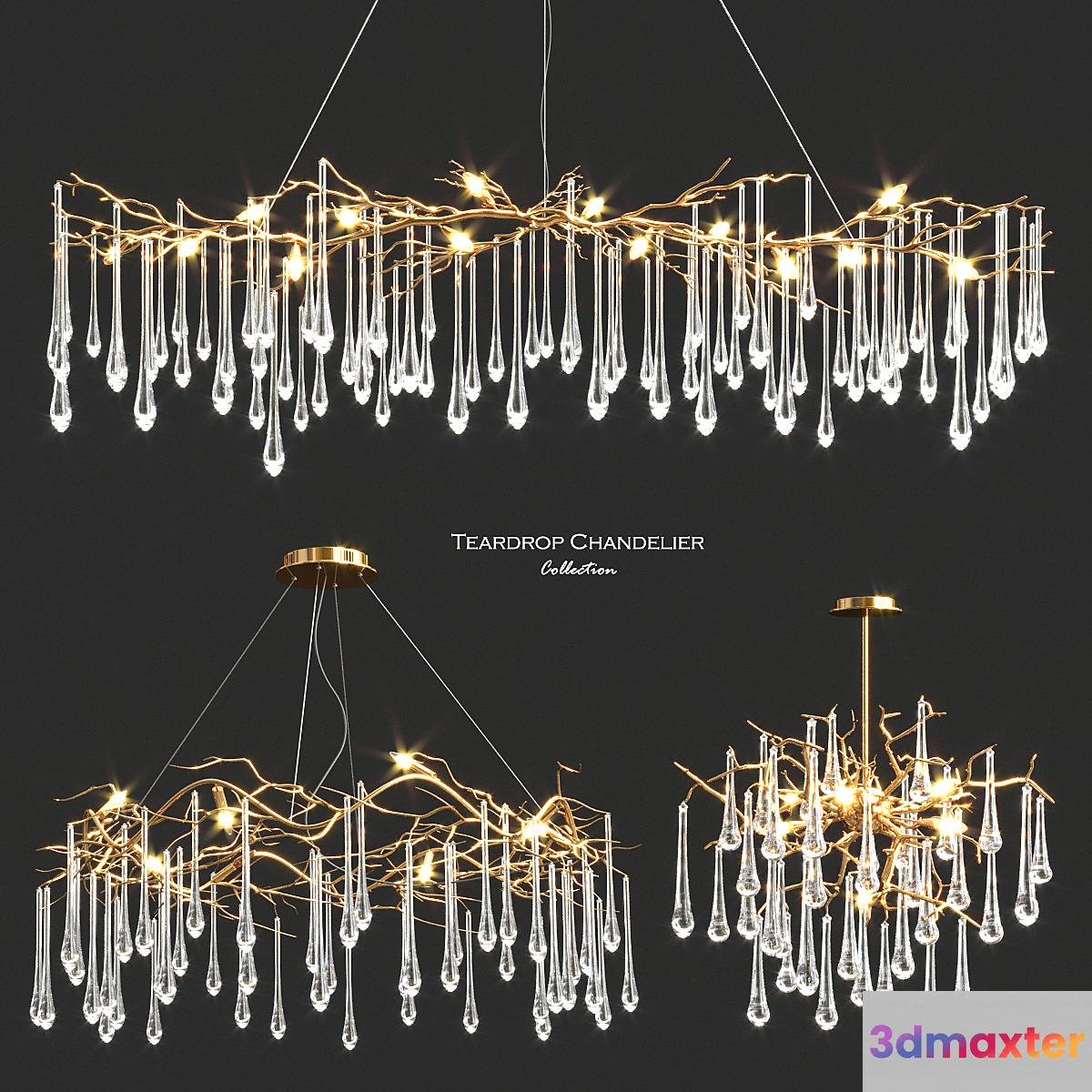 John-Richard Teardrop Chandelier Collection - No.2