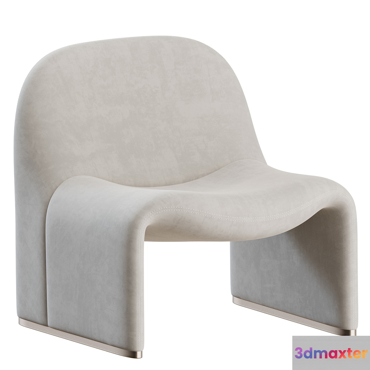 Alky Armchair by Giancarlo Piretti for Artifort - No.3 3D Max