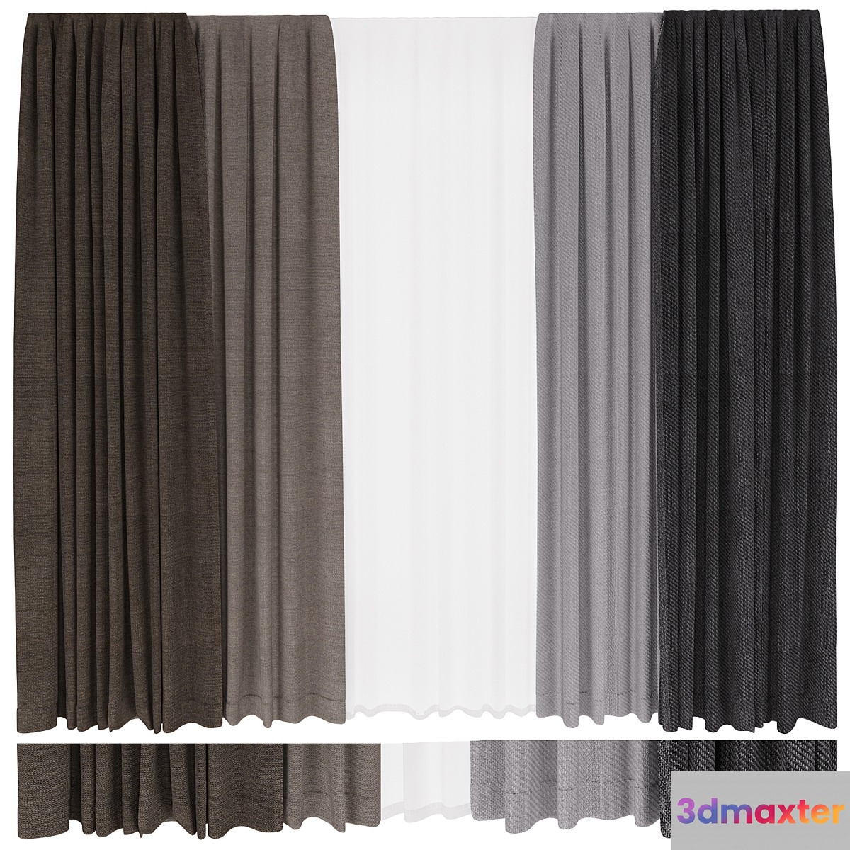 Curtains_2 - No.3 3D Max