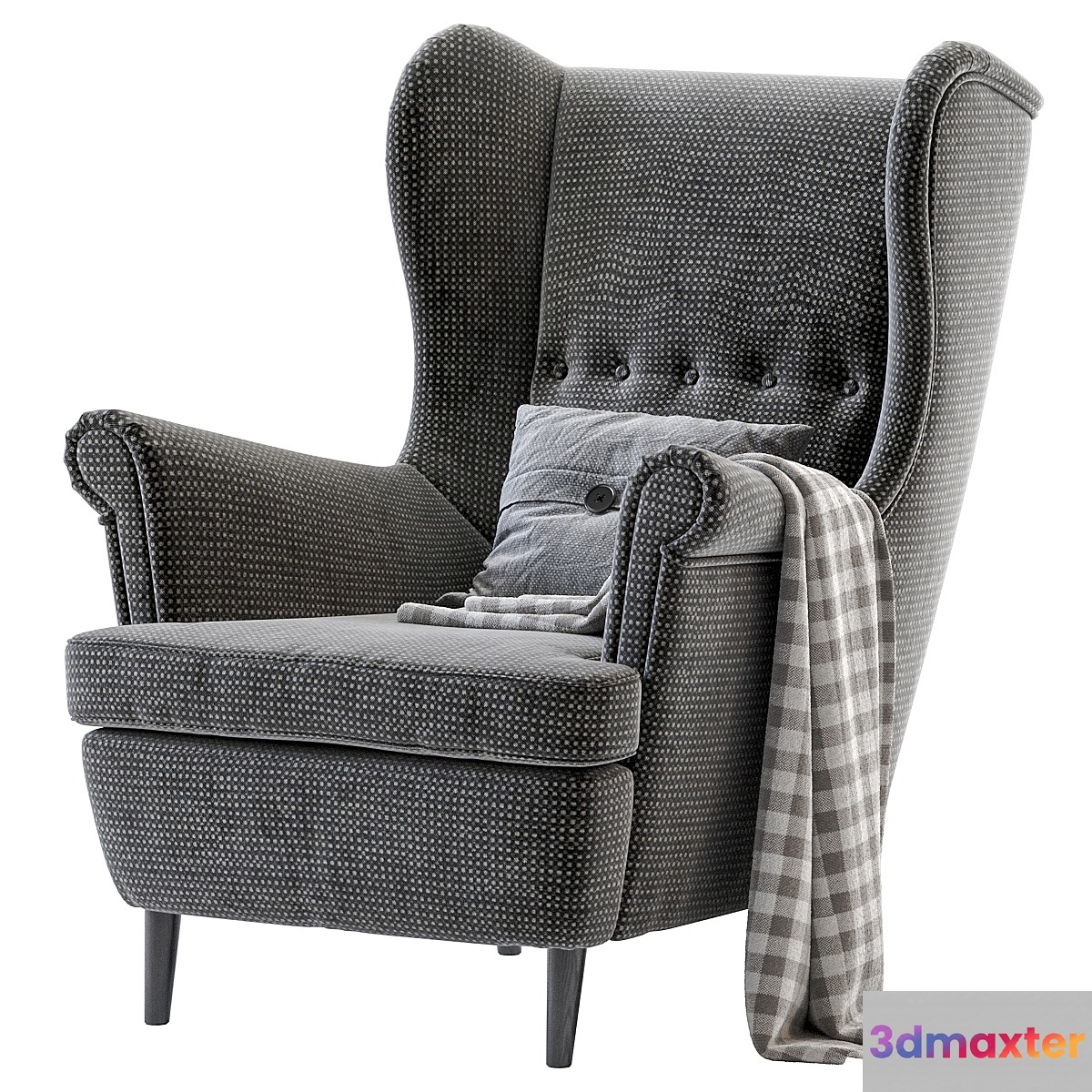 Armchair STRANDMON IKEA 3D Max