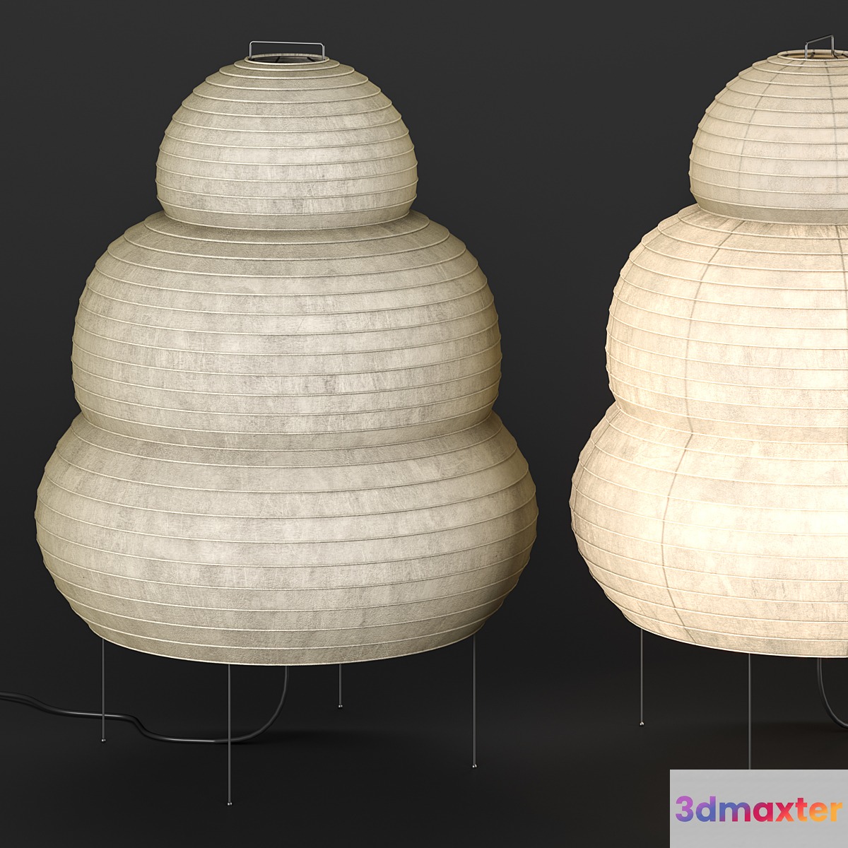 Vitra Akari 24N Floor lamp - No.2 3D Max