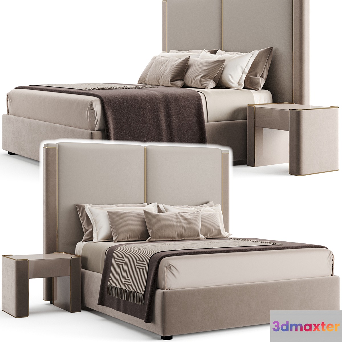Fendi Casa Icon Bed 3D Max Fendi Casa Icon Bed 3D Max