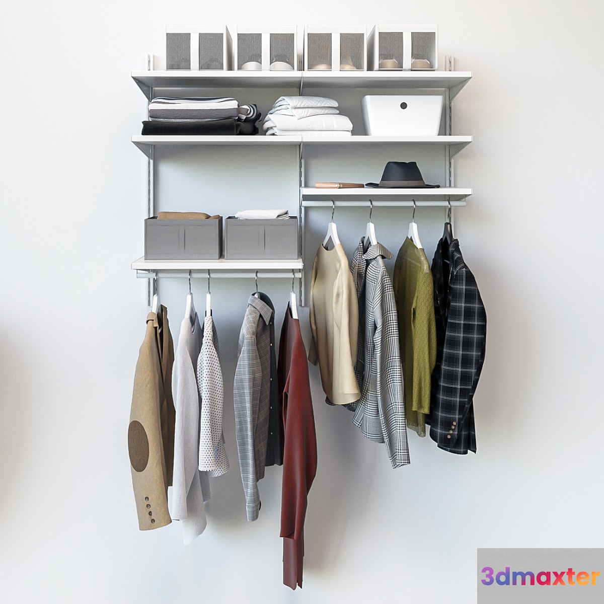 ikea BOAXEL BOAXEL wardrobe 3D Max