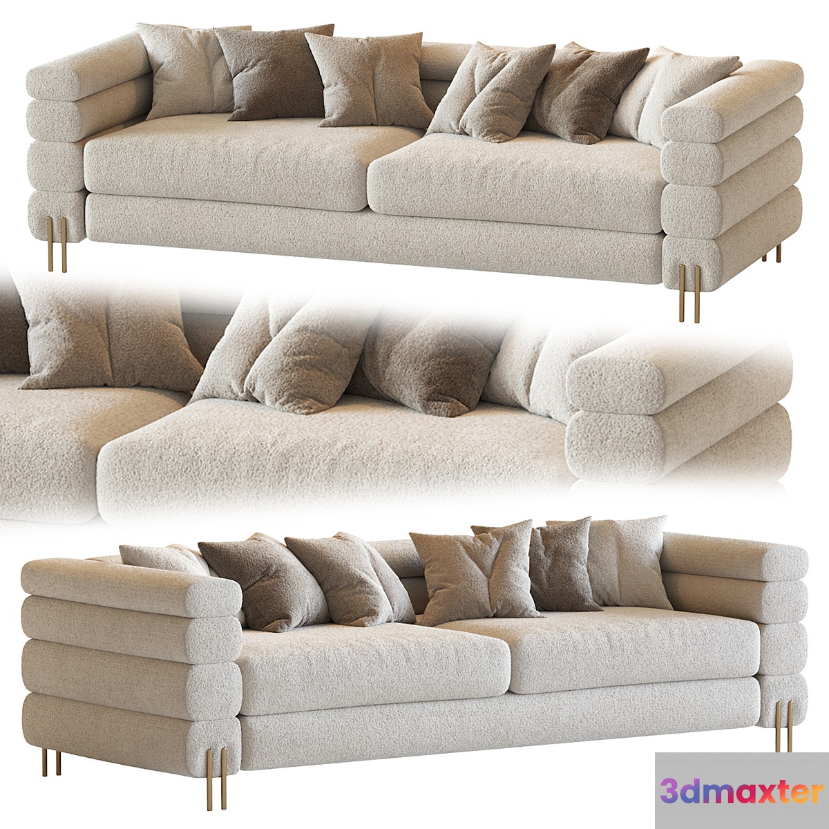 York sofa 3D Max