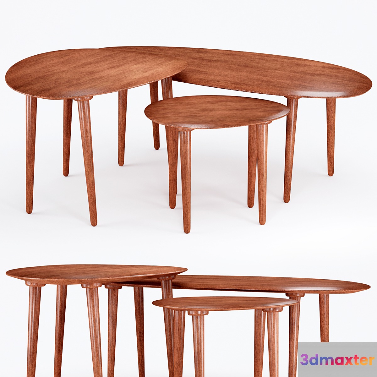 Zara Home Wooden Tables 3D Max