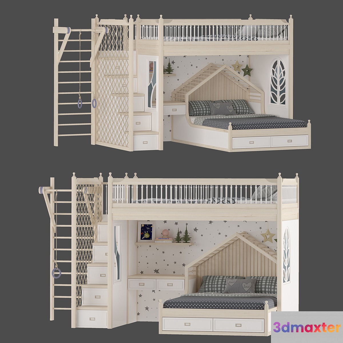 Childrens furniture set 3D Max