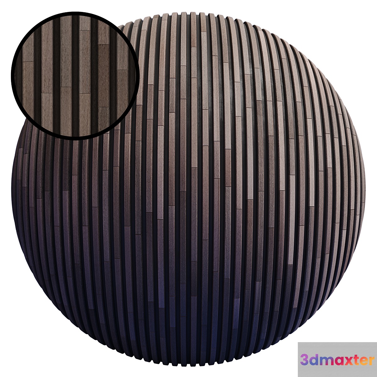 Striped Wood Panel J _ PBR _ PNG _ 4K 3D Max
