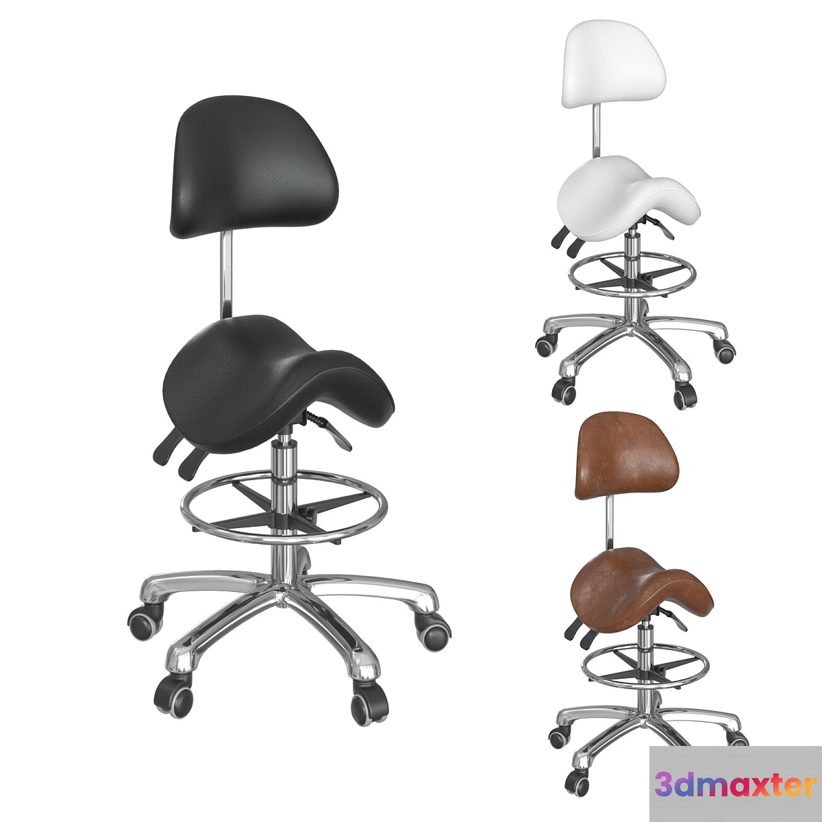 Saddle master chair 3D Max