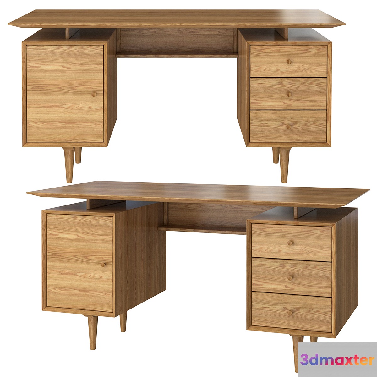 Quilda writing desk 3D Max