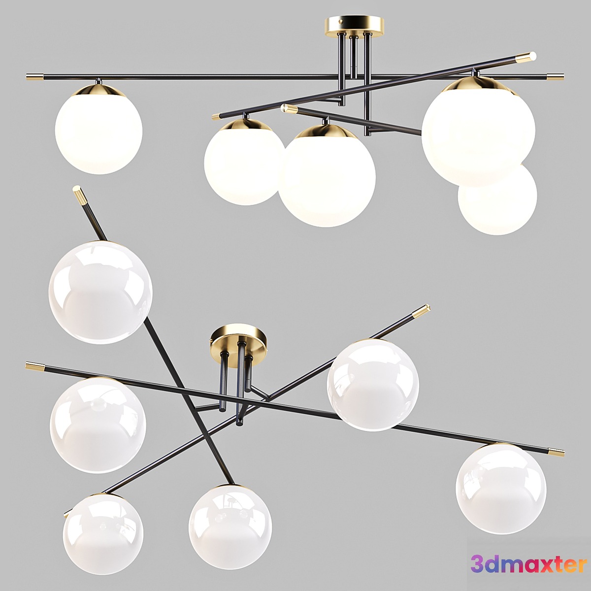 Maytoni: Nostalgia (MOD048CL-06G) - Ceiling Lamp 3D Max