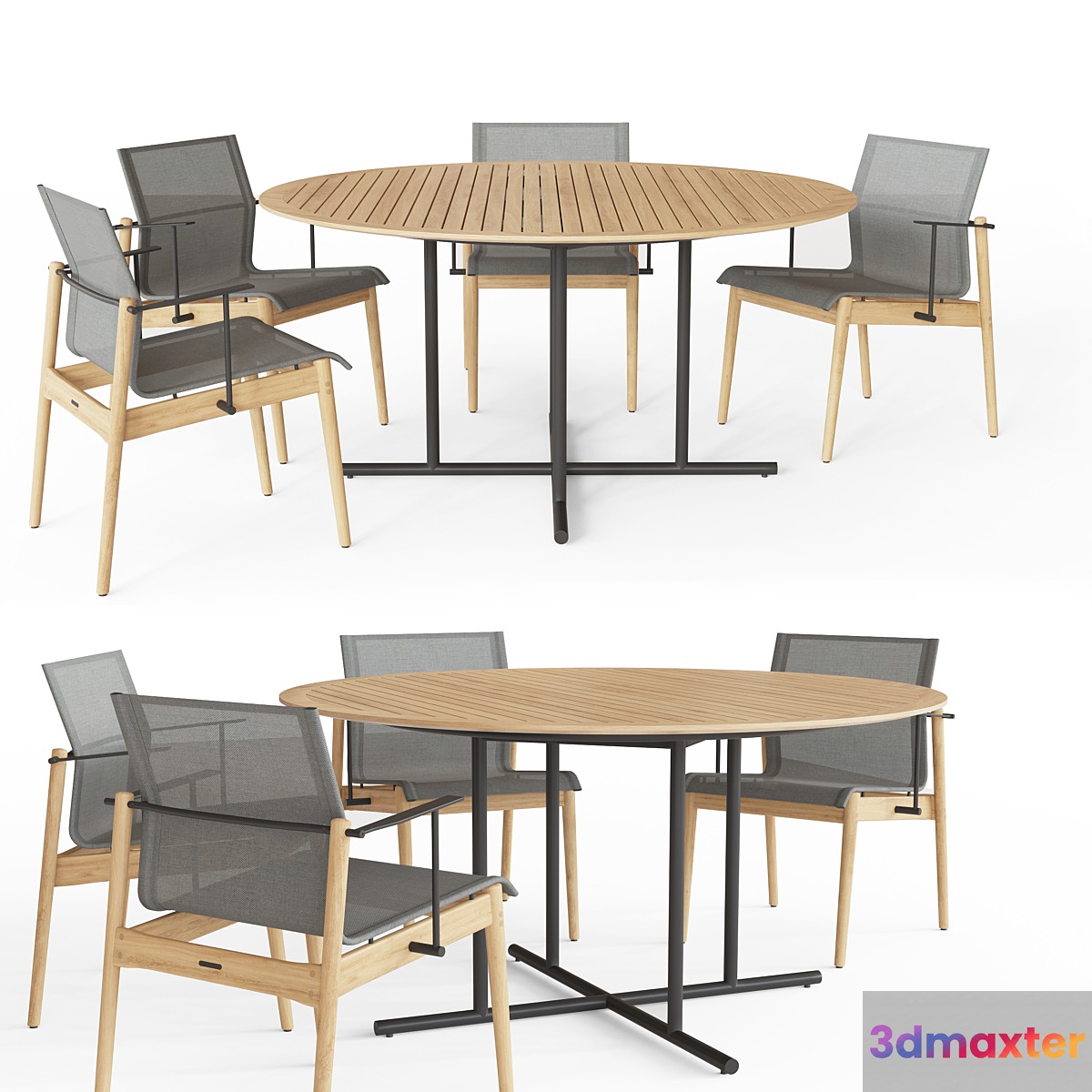 WHIRL table AND SWAY chair 3D Max